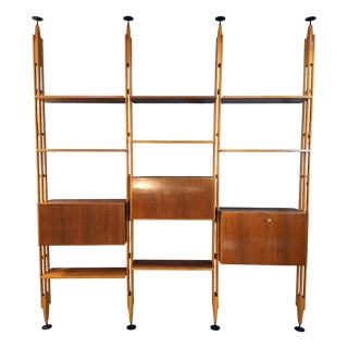 Model Lb7 Three-Module Bookcase by Franco Albini for Poggi, 1950s For Sale
