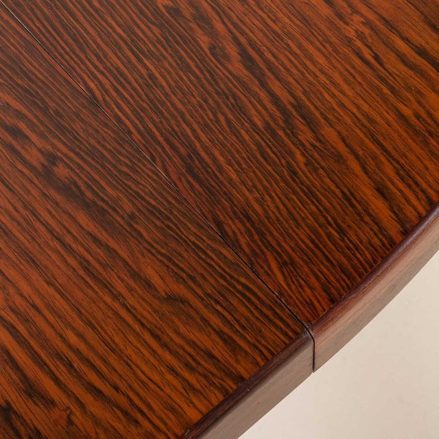 Mid-Century Danish Round Rosewood Extendable Table attributed to Feldballes Møbelfabrik, 1960s For Sale - Image 10 of 15