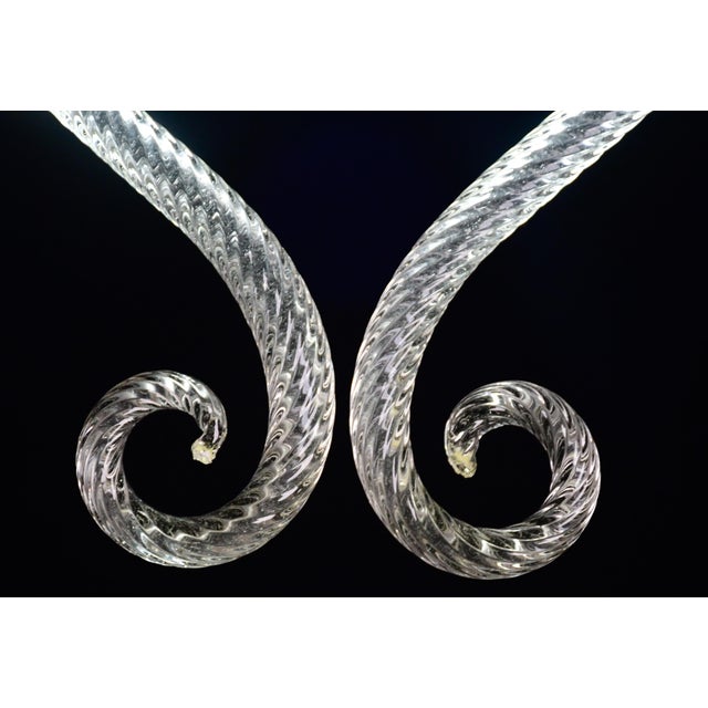 Charming Art Decò Barovier & Toso Pendant Light Chandelier Murano Glass, 1970s For Sale - Image 10 of 11