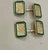2020s Emerald Cut Shape Green Enamel Cufflinks in 18 Karat Yellow Gold 13 Gm, Men's For Sale - Image 5 of 8