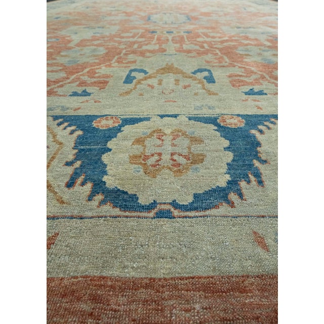 Early 21st Century Turkish Oushak Rug 9'11" x 13'11" #18680 For Sale - Image 5 of 8