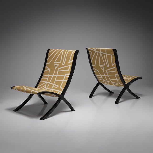 AX Easy Chairs by Peter Hvidt and Orla Mølgaard Nielsen for Fritz Hansen, 1970s, Set of 2 For Sale - Image 11 of 11