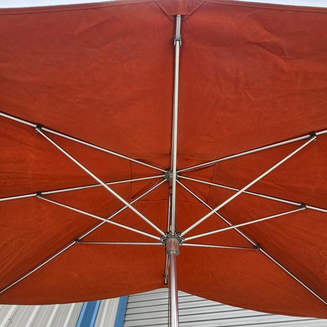Tuuci Ocean Master Large Rectangular Umbrella With Stand For Sale - Image 9 of 18