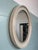 Round mirror made by the Italian company CARRARA & MATTA in the 1970s. White plastic frame. America model mirror Patented,...