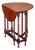 English Sutherland Drop-Leaf Table of Mahogany Upon Turned Bobbin Legs For Sale