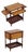 John Widdicomb Marquetry Inlaid Serving Bar Cart For Sale