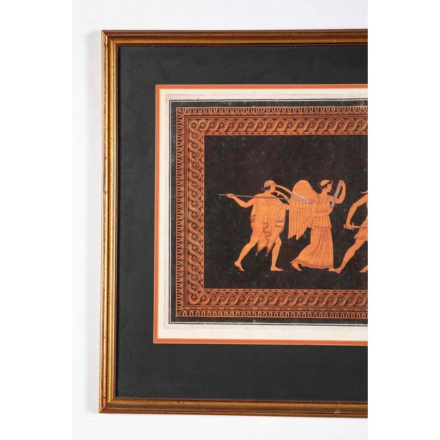 Pair of English 18th Century Sir William Hamilton Framed Greco-Roman ...