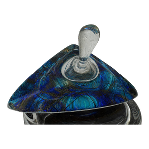 Signed Egerman Studio Art Glass Perfume Bottle, Dated 1994