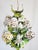 Vintage Italian Handpainted Foral Motif Tole Chandelier For Sale - Image 4 of 18
