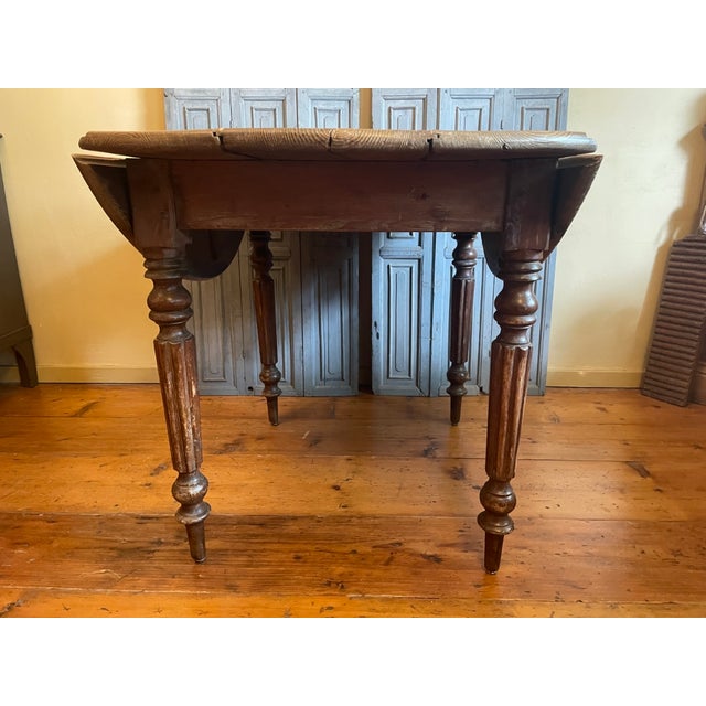 Antique French Drop-Leaf Table, 1890s For Sale - Image 9 of 18