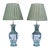 Chinese Porcelain Baluster Vase Table Lamps 19th-Century Famille Verte, a Pair For Sale