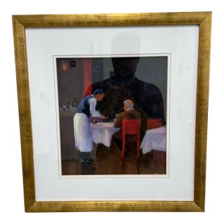 Francine Hurd "Restaurant Series 2" Original Pastel Art Work + Signed, Circa 2004 For Sale