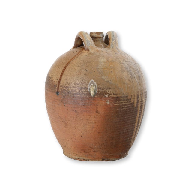 Antique French Glazed Terracotta Jug For Sale - Image 4 of 6