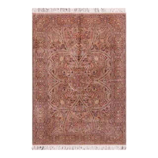 Elegant Pak-Persian Brown/Brown Wool Rug - 4'1'' X 6'0'' For Sale