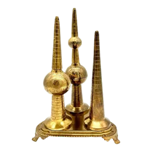 Mid 20th Century Vintage Brass Decorative Kuwait Towers