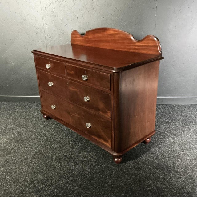 Victorian Mahogany Chest, 1870s For Sale - Image 3 of 7