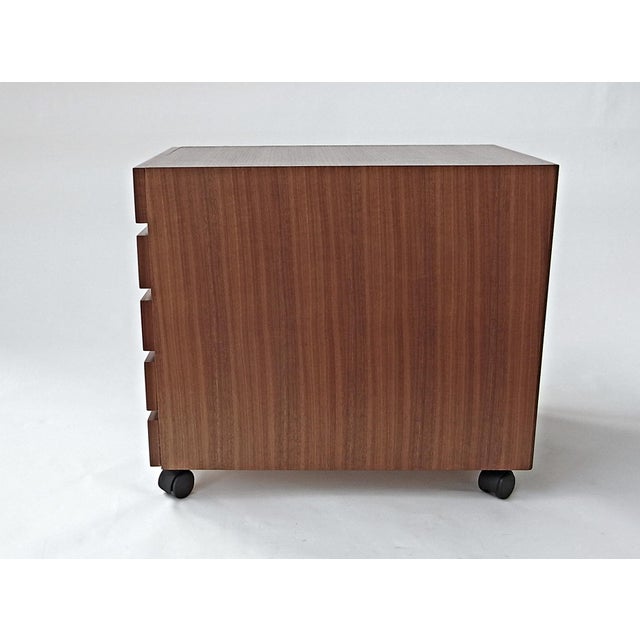 Drawer Unit in Walnut with 5 Castors from Nocciola, Germany 1970s For Sale - Image 3 of 16