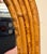 Wood Split Reed Bamboo Mirror For Sale - Image 7 of 10