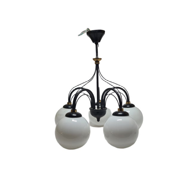 Vintage Art Nouveau Chandelier, Poland, 1970s For Sale - Image 15 of 15