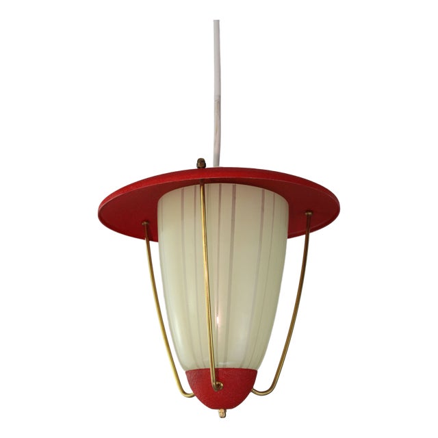 Hanging Lamp from Moletz Leuchten, Vienna, 1950s For Sale