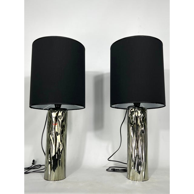 1970s Murano Glass Table Lamps from Barovier & Toso, 1970s, Set of 2 For Sale - Image 5 of 9