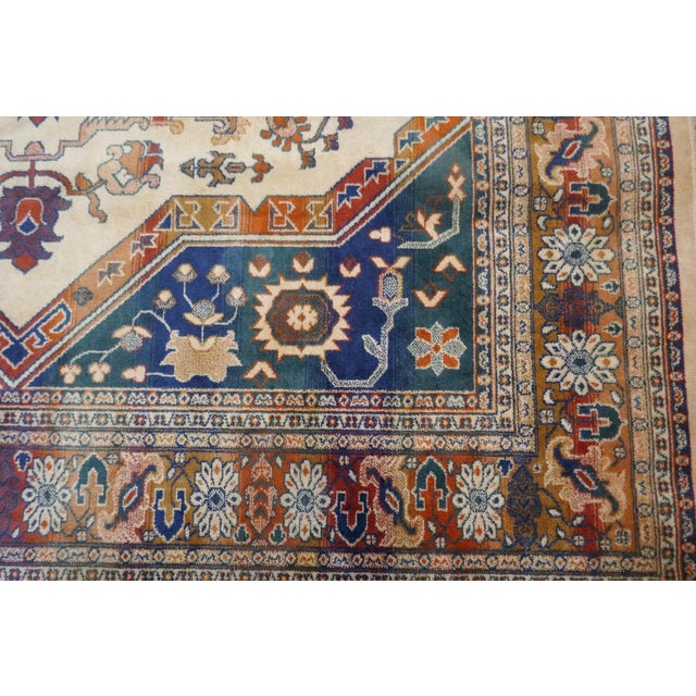 Tree of Life Silk Rug, 1960s For Sale - Image 6 of 7