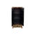Oriental Tibetan Style Golden Dragon Graphic Tall Slim Storage Cabinet For Sale - Image 4 of 15