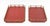 Wood Modern Brass Galleried Wood Serving Trays, 2 For Sale - Image 7 of 8