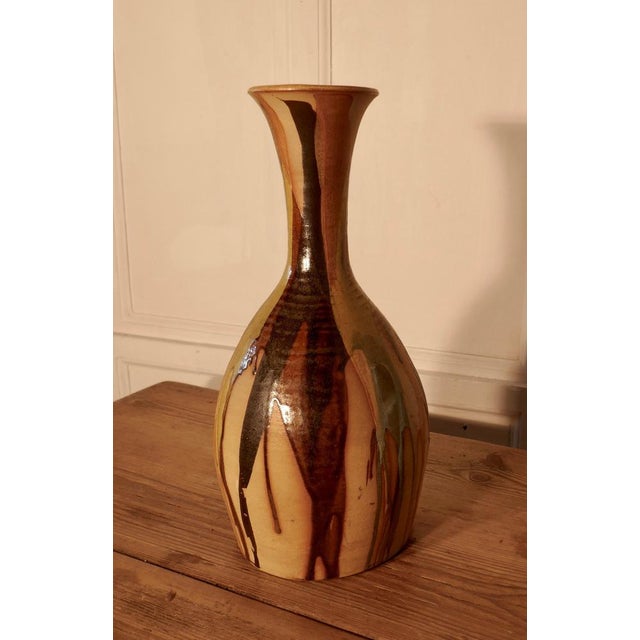 Very stylish drip glazed Folk Art vase This beautiful pottery Vase, dating from the 1960s, has an attractive and colourful...