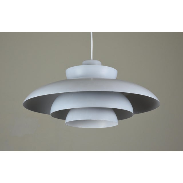 Metal Penta Pendant Lamp by Jo Hammerborg for Fog & Mørup, Denmark, 1960s For Sale - Image 7 of 12