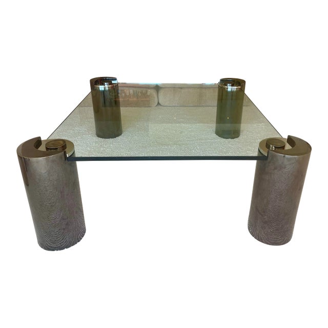 1980s Karl Springer "Sculpture" Coffee Table For Sale