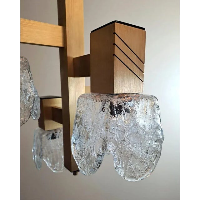 Space Age Chandelier in Aluminum and Half Crystal in the style of Sciolari Gaetano, 1964 For Sale - Image 12 of 13