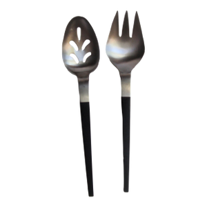 Vintage Stanley Roberts Las Brisas Contempra Collection Stainless Serving Fork + Spoon - 2 Pieces