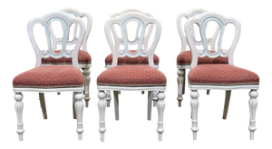 English Victorian-Style Mahogany Chairs, 1950s, Set of 6