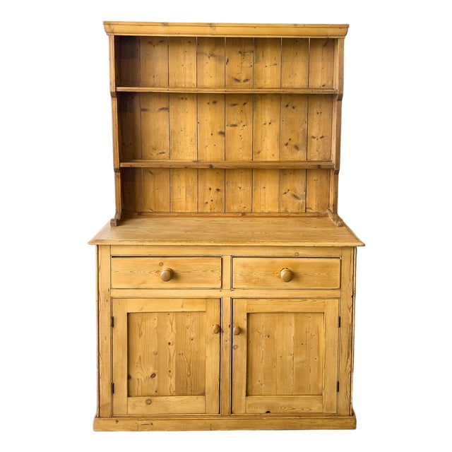 Antique 19th Century Pine Hutch | Kitchen Dresser For Sale