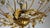 Italian Banci Chandelier in Gilded Metal with Crystal Flower from Banci Firenze, 1950s For Sale - Image 6 of 11