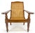 Mid-Century Modern Solid Turned Teak Mid Century Modern Cane Back Lounge Chair MINT For Sale - Image 3 of 18