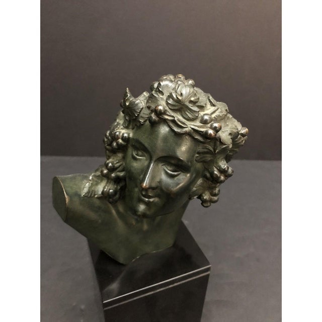 Art Deco 1920s Marcel-André Bouraine Bronze Bust Sculpture For Sale - Image 3 of 9