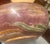 1970s Vintage Deep Red-Hued, Green, and Browns Onyx Turned Decorative Bowl For Sale - Image 5 of 5
