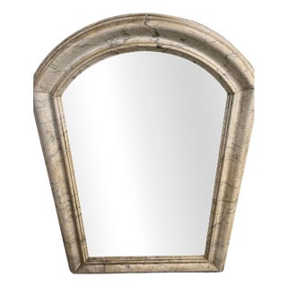 Antique French Marble Arched Mirror Frame, 1890s For Sale