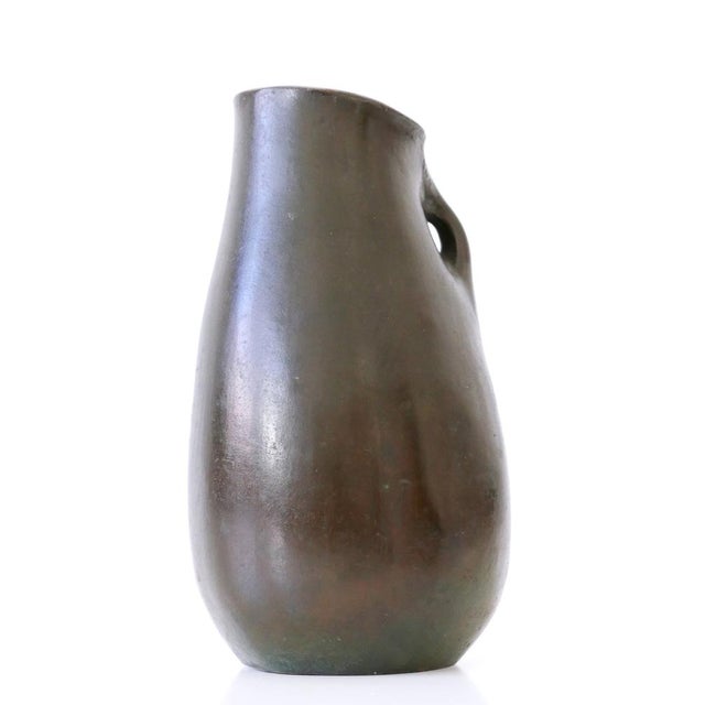 Brown Mid-Century Modern Bronze Vase, Germany, 1960s For Sale - Image 8 of 18