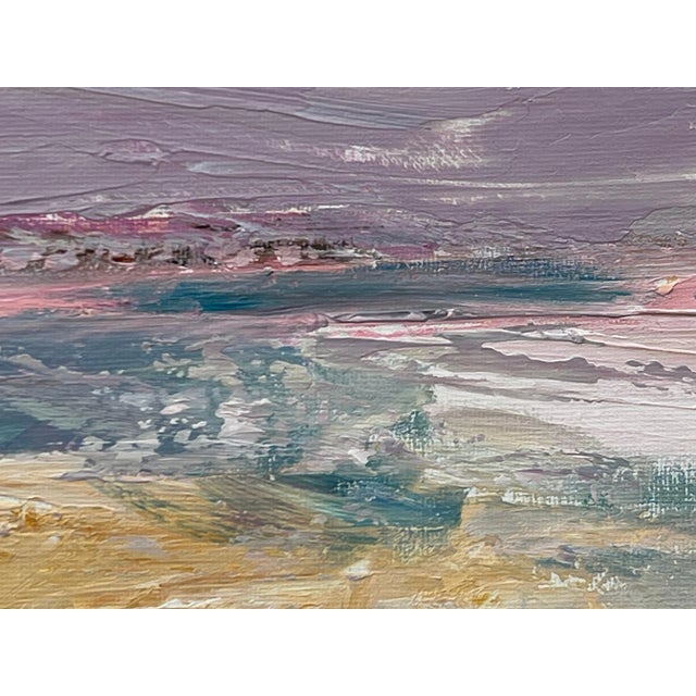 Ethereal Horizon - Dreamlike Abstract Sea Landscape Art by Contemporary Artist, 2024, Framed For Sale - Image 9 of 12