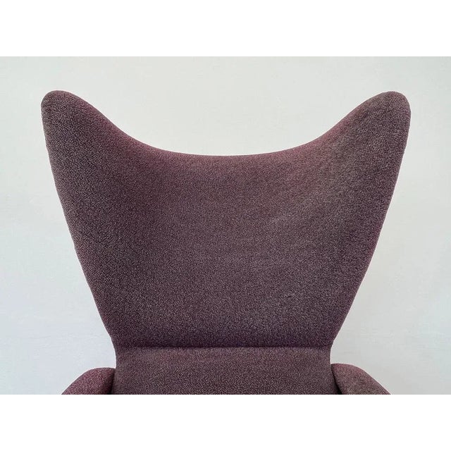 Wood Mid-Century Wing Chair Inspired by Marco Zanuso, 1970s For Sale - Image 7 of 9