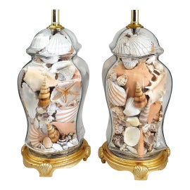 Example of Christa's South Seashells Table Lamps