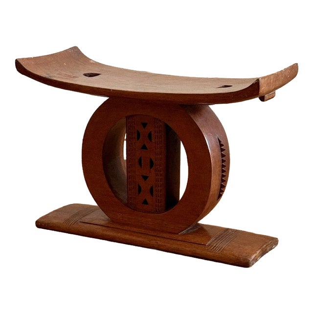 African Ashanti Round Stool For Sale