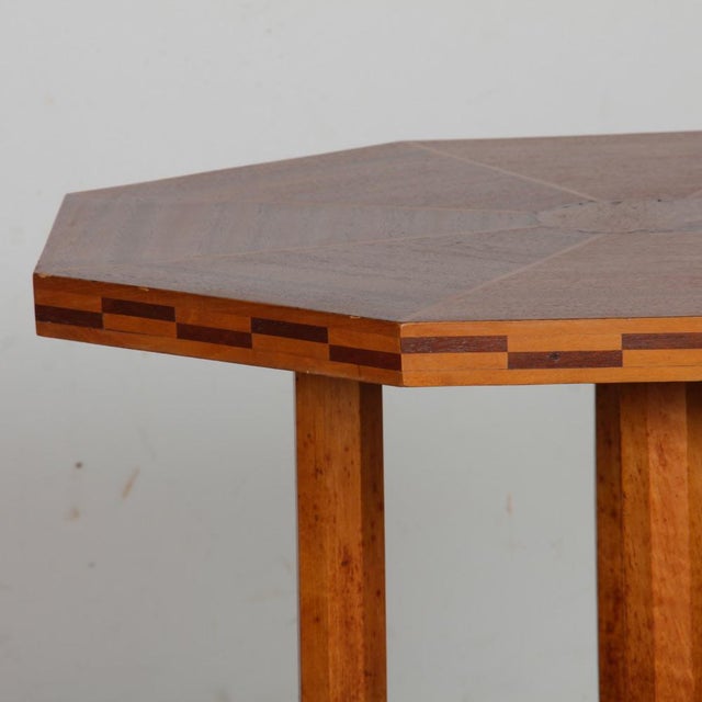 Art Deco Wooden Side Table, 1930s For Sale - Image 4 of 9