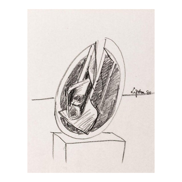 Seymour Lipton Sculpture Study Sketch, 1980 For Sale