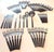 Mid-Century Modern 1960s Oneida Northland "Anticipation" Stainless Steel & Teak Composite Flatware, Set of 49 Pieces For Sale - Image 3 of 13
