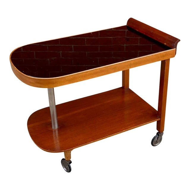 Art Deco Serving Trolley Cart 1940s For Sale