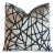 Textile Designer Abstract Holly Hunt Cut Velvet Feather/Down Pillow 21" Square For Sale - Image 7 of 8